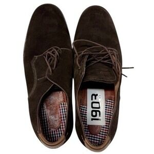 Johnston Murphy Mens Brown Suede Sheepskin Dress Shoes Size 10 1903